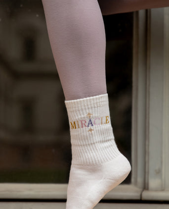 Yoga Sportsocken Miracle Stars Bio Baumwolle Ava - weiß | color:weiß | yoga damen socken miracle stars ava | bio baumwolle recyceltes polyester | sportsocken miracle stars | yoga damen socken nachhaltig