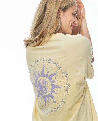 Boxy T-Shirt Daily Reminders by Luisa Harisch - gelb | color:gelb |yoga t-shirt luisa harisch gelb yoga |t-shirt daily reminders ognx 108