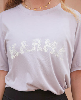 Yoga Boxy T-Shirt Karma Bio Baumwolle Tencel™ Sora - lila | color:lila | yoga damen boxy t-shirt sora | bio baumwolle tencel | t-shirt karma | yoga damen t-shirt nachhaltig