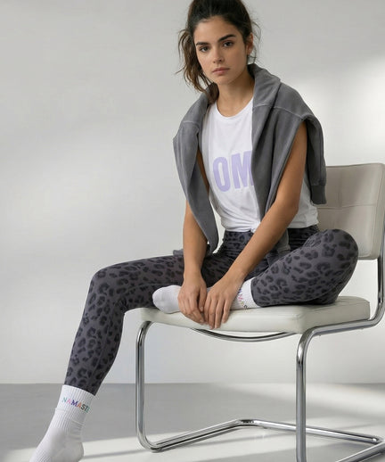 Yoga Soft Leggings Leo Bio Baumwolle Luna - grau | color:grau | yoga damen soft leggings leo luna | bio baumwolle | yoga leggins leo | yoga damen leggins nachhaltig