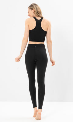 Yoga Basic Leggings Tencel™ Bio Baumwolle Luna - schwarz