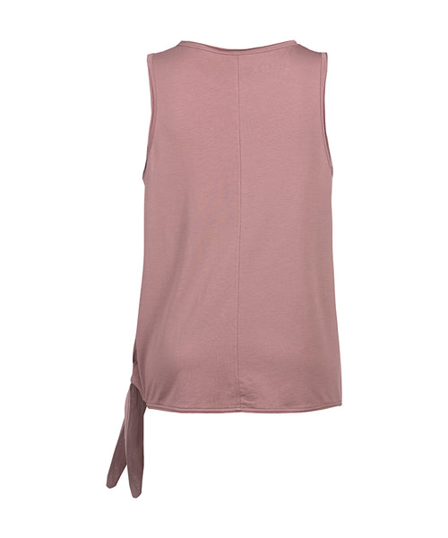 | color:rosa | yoga damen loose knoten tank top tari | bio baumwolle tencel | top moon knoten | yoga damen tank top nachhaltig