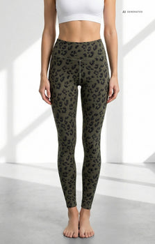 Yoga Soft Leggings Leo Bio Baumwolle Luna - grün Yoga Soft Leggings Leo Bio Baumwolle Luna - grün – AI GENERATED / KI-GENERIERT