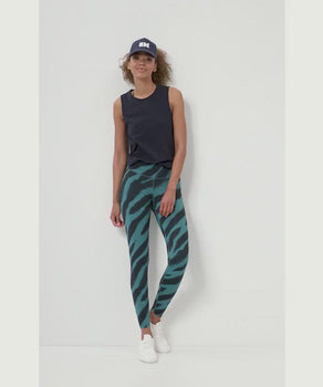 Leggings Flow Polyamid ♻️ - grün | color:grün |yoga sport leggings zebra grün