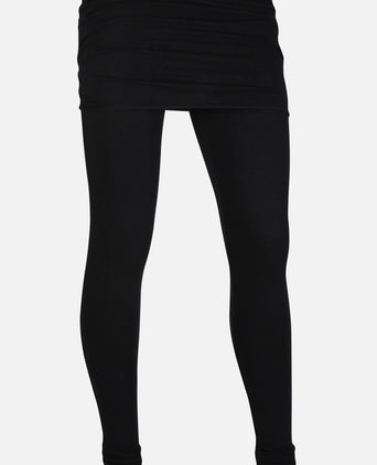 Basic Skirt Pants Bio Baumwolle - schwarz | color:schwarz |leggings mit rock schwarz baumwolle