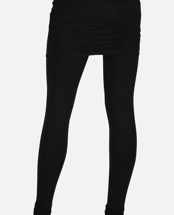 Basic Skirt Pants Bio Baumwolle - schwarz | color:schwarz |leggings mit rock schwarz baumwolle