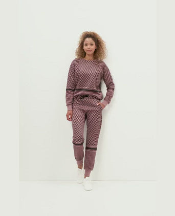 Sweatshirt Keffiah (Slim Fit) - rosa | color:rosa |yoga sweater keffiah rosa