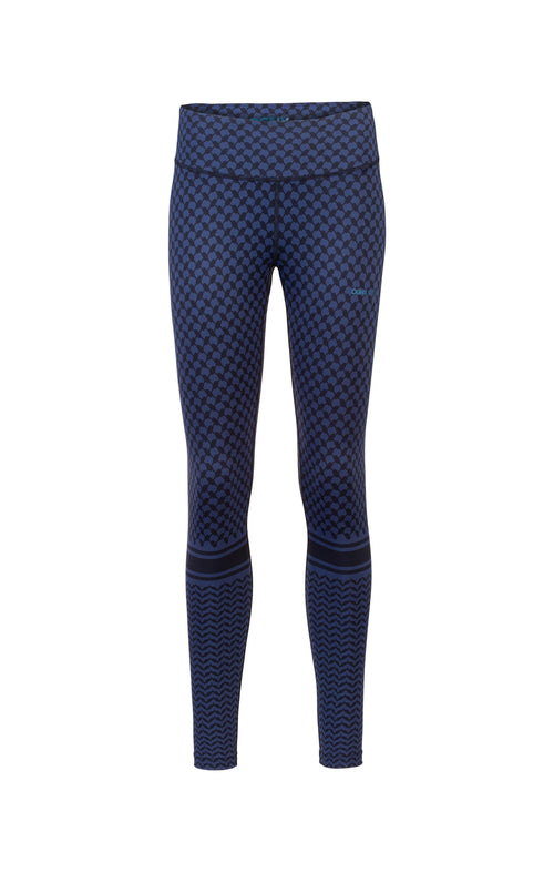 | color:blau |yoga leggings blau keffiah