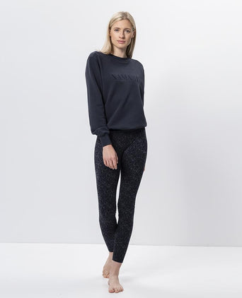 Sweater Namaste Bio Baumwolle - blau | color:blau |yoga sweater namaste blau