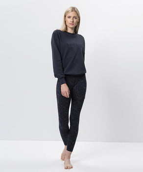 Sweater Namaste Bio Baumwolle - blau | color:blau |yoga sweater namaste blau