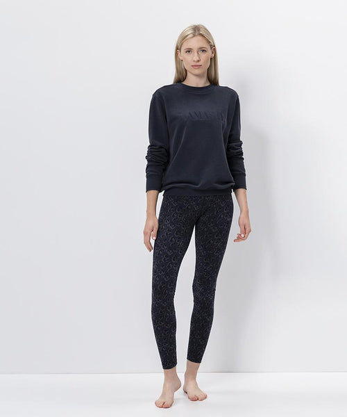 | color:blau |leggings leo blau bio baumwolle nachhaltig