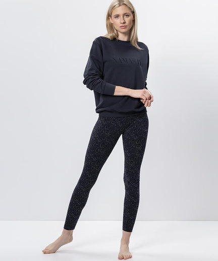 | color:blau |leggings leo blau bio baumwolle nachhaltig