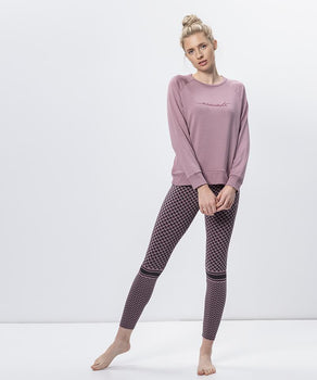 Leggings Keffiah Bio Baumwolle - rosa color:rosa |yoga leggings bio baumwolle keffiah rosa