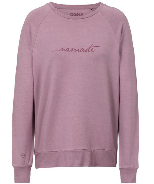 | color:pink |yoga sweater namaste pink tencel