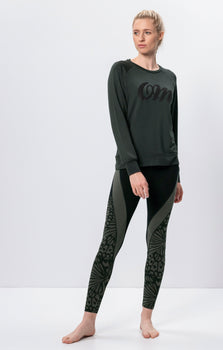 Lounge Sweater OM Tencel™ - grün | color:grün |yoga pulli OM lenzing grün