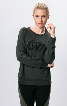 Lounge Sweater OM Tencel™ - grün | color:grün |yoga pulli OM lenzing grün