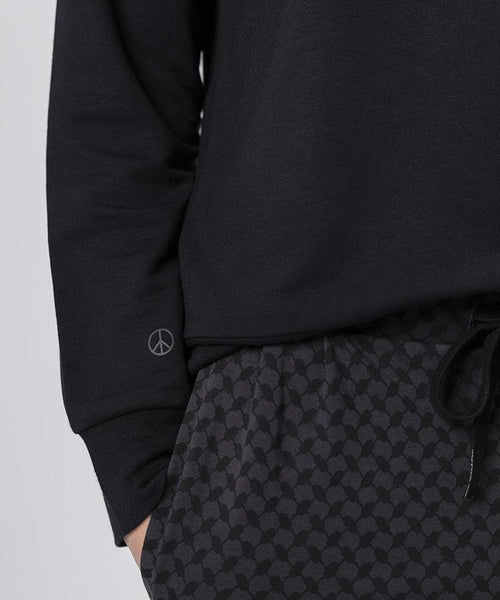 | color:black |yoga sweater black tencel OM