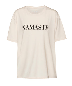 Loose T-Shirt Namaste Bio Baumwolle - schwarz | color:schwarz |yoga t-shirt namaste weiß