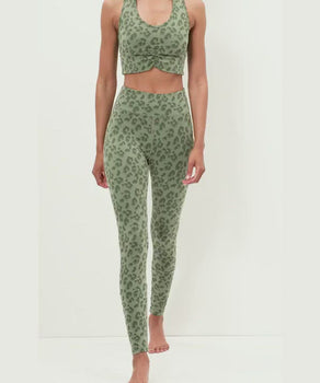 Sommer Leggings Leo Tencel™ Bio Baumwolle - grün | color:green |leggings leo cotton tencel green