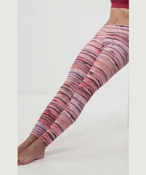 Leggings watercolor organic cotton - pink | color:rosa |yoga leggings rosa bio baumwolle