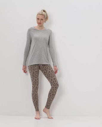 Leggings Leo Bio Baumwolle - braun | color:braun |leggings leo yoga braun bio baumwolle nachhaltig