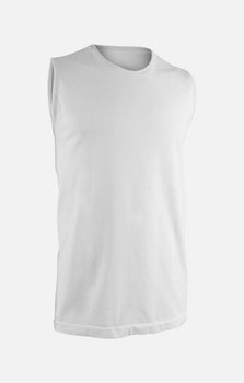 Air Tank polyester ♻️ - weiss | color:weiss |yoga tank männer weiss