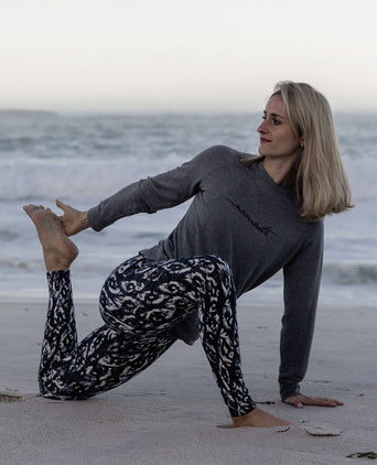 Leggings Ikat Bio Baumwolle - blau | color:blau |leggings ikat blau bio baumwolle nachhaltig