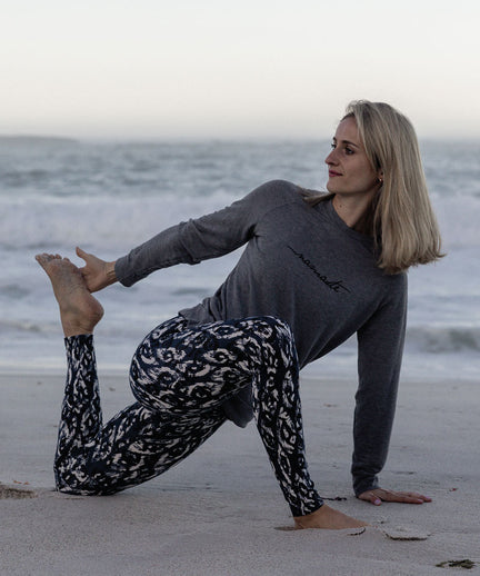 Leggings Ikat Bio Baumwolle - blau | color:blau |leggings ikat blau bio baumwolle nachhaltig