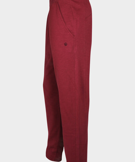 Fitted Pants Bio Baumwolle - rot | color:rot |yoga hose männer rot