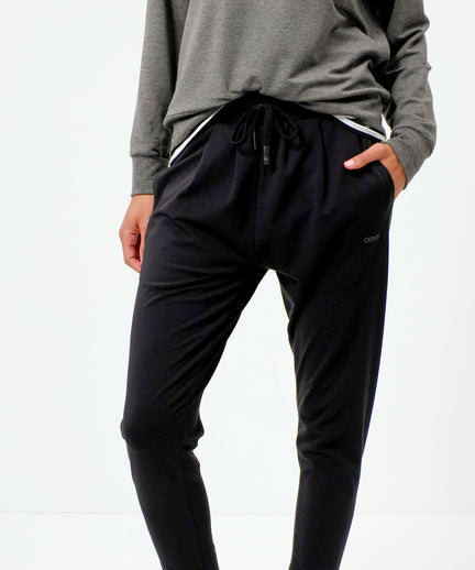 Harem pants organic cotton - black | color:schwarz |yoga hose harem schwarz |yoga kleidung