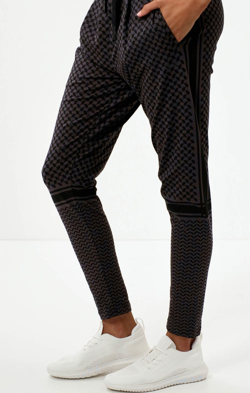 | color:grau |yoga harem pants keffiah grau |yoga kleidung