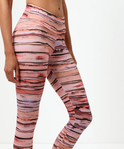 Leggings watercolor organic cotton - pink | color:rosa |yoga leggings rosa bio baumwolle