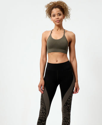 Leggings Carving Butterfly Tencel™ organic cotton - green | color:grün |yoga leggings schwarz tencel baumwolle