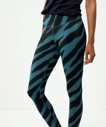 Leggings Flow Polyamid ♻️ - grün | color:grün |yoga sport leggings zebra grün
