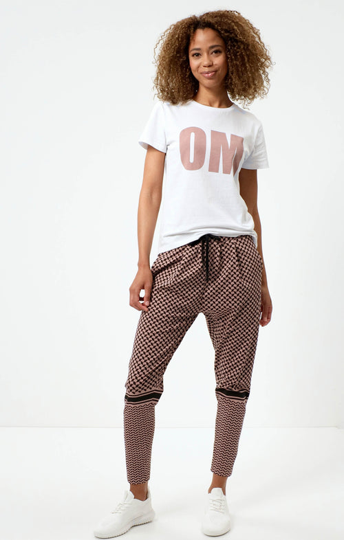 | color:rosa |yoga harem hose keffiah muster |yoga kleidung