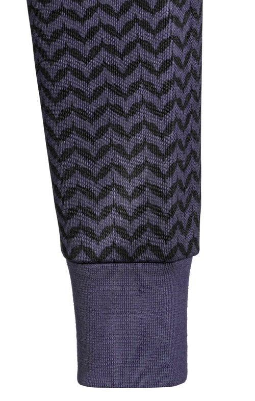 | color:blau |sweater mit keffiah muster blau