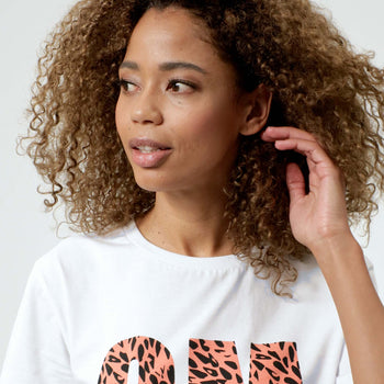 Loose T-Shirt OM Bio Baumwolle - orange | color:orange |yoga t-shirt OM orange