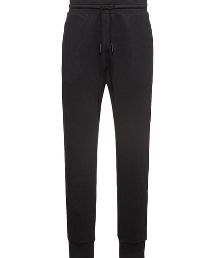 Jog Pants Deluxe Bio Baumwolle - schwarz | color:schwarz |yoga hose schwarz tasche reißverschluss