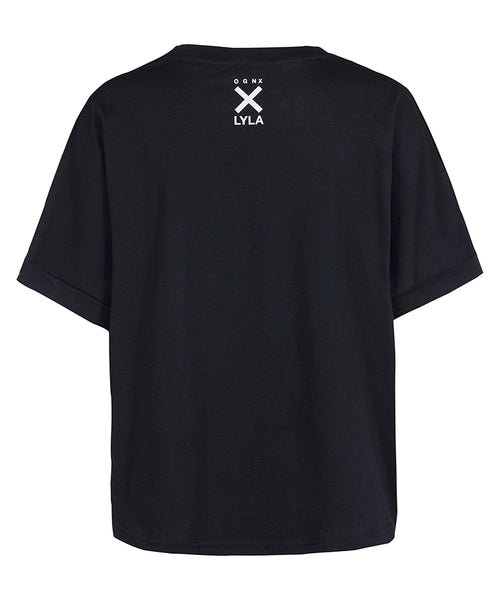 | color:schwarz |yoga t-shirt LYLA Soul Yoga schwarz yoga |t-shirt Good Karma Crew ognx 108