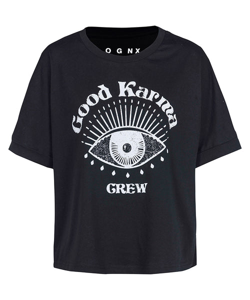 | color:schwarz |yoga t-shirt LYLA Soul Yoga schwarz yoga |t-shirt Good Karma Crew ognx 108
