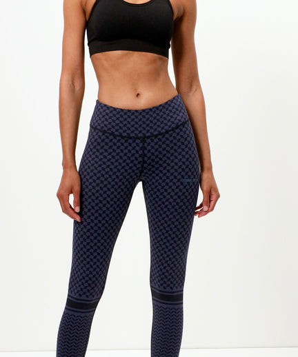 Leggings Keffiah polyamide ♻️ - blue | color:blau |yoga leggings blau keffiah