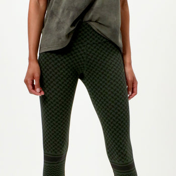 Leggings Keffiah Bio Baumwolle - grün | color:grün |yoga leggings grün baumwolle keffiah