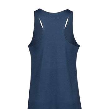 Loose Tank Lotus Flower Tencel™ - blue | color:blau |yoga tank lotus flower tencel |yoga kleidung