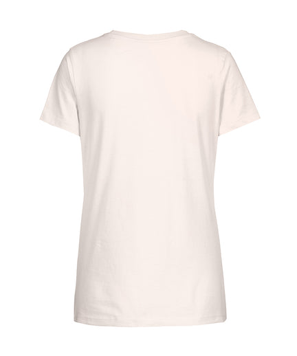 T-Shirt Namaste Moon Bio Baumwolle - weiss | color:weiss |yoga t-shirt namaste mond druck weiss