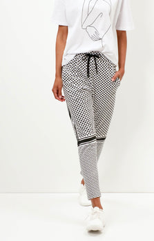 Harem Pants Keffiah Bio Baumwolle - weiss | color:weiss |yoga hose weiss |yoga harem pants weiss keffiah muster |yoga kleidung