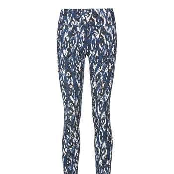 Leggings Ikat organic cotton - blue | color:blau |leggings ikat blau bio baumwolle nachhaltig