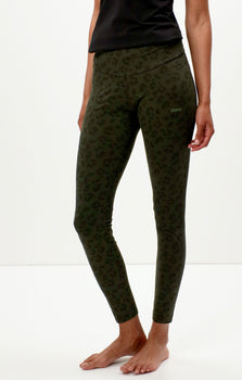 Leggings Leo Bio Baumwolle - grün | color:grün |Yoga leggings leo baumwolle grün