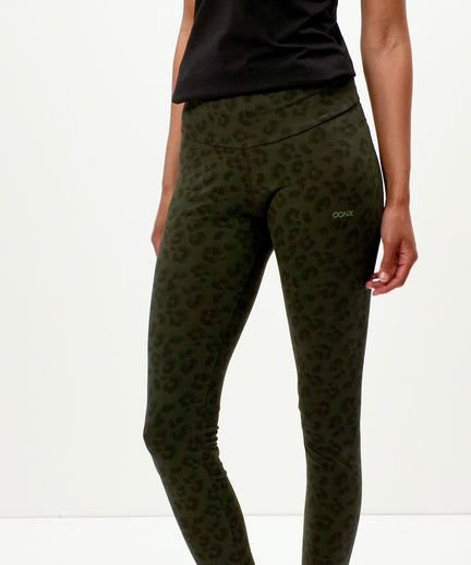 Leggings Leo organic cotton - green | color:grün |Yoga leggings leo baumwolle grün