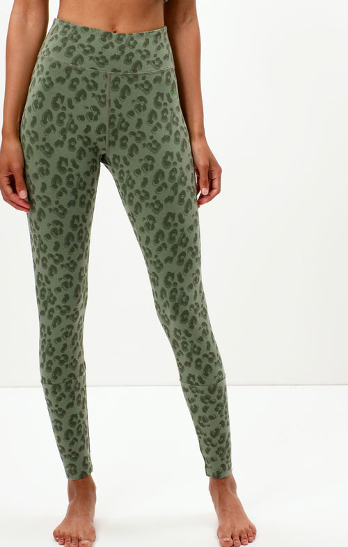 | color:green |leggings leo cotton tencel green