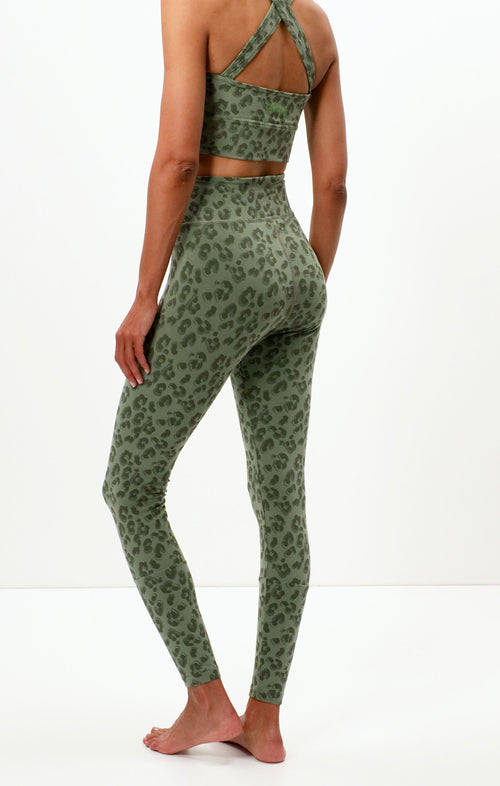 | color:green |leggings leo cotton tencel green